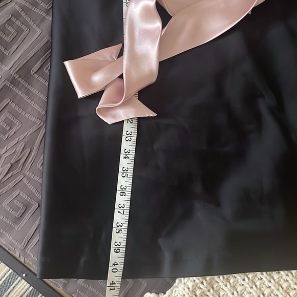 Adrianna Papell Capped Sleeve Satiny Formal Occasion Dress Blush Pink Size14 - Picture 12 of 13